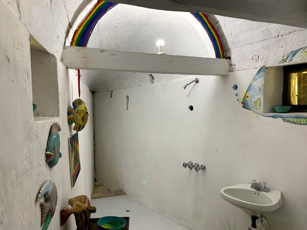 Bathroom inside Cinnamon Hill Hurricane Shelter