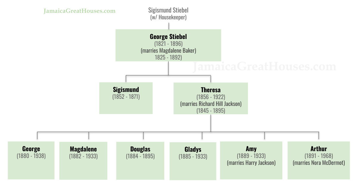 Family tree of the Stiebel Family of Devon House Jamaica